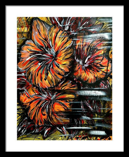 Abstract Lillies - Framed Print