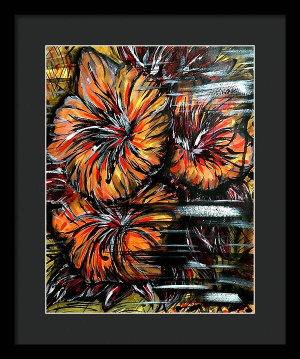 Abstract Lillies - Framed Print