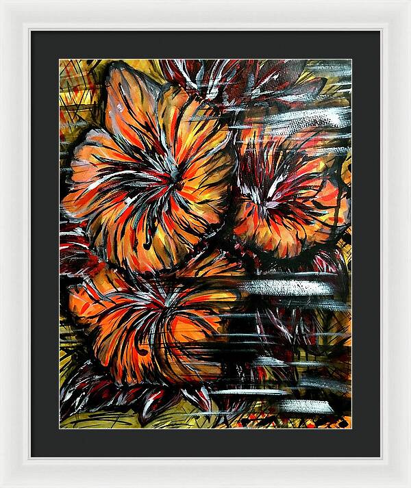 Abstract Lillies - Framed Print