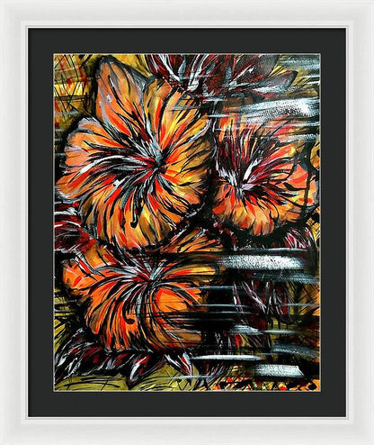 Abstract Lillies - Framed Print