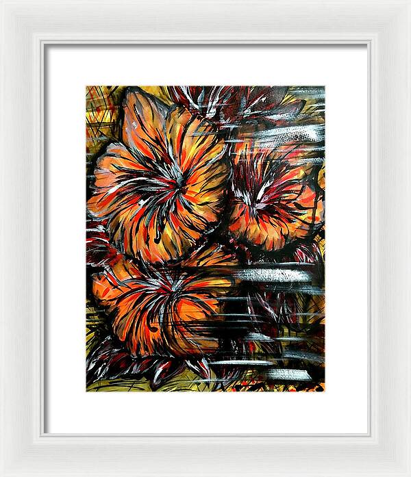 Abstract Lillies - Framed Print