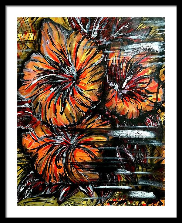 Abstract Lillies - Framed Print