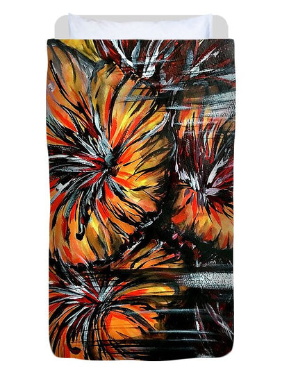 Abstract Lillies - Duvet Cover