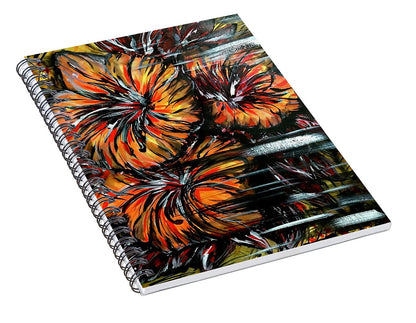 Abstract Lillies - Spiral Notebook