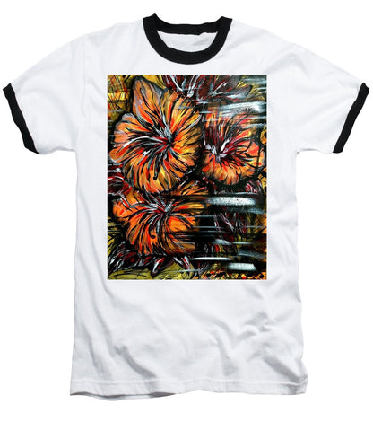 Abstract Lillies - Baseball T-Shirt
