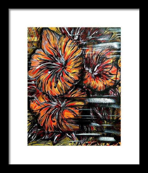Abstract Lillies - Framed Print