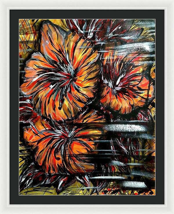 Abstract Lillies - Framed Print