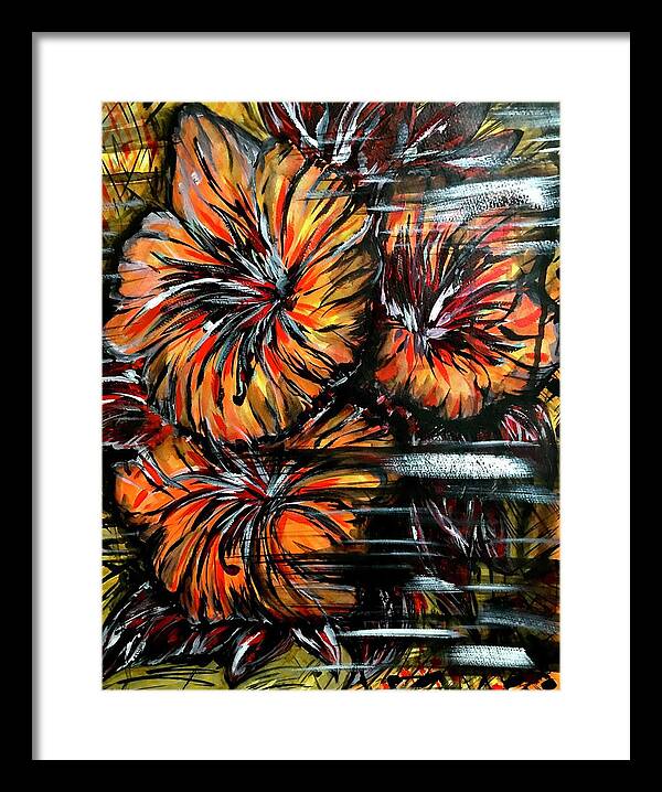 Abstract Lillies - Framed Print