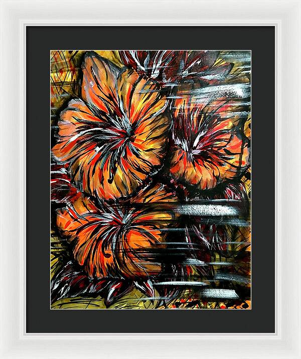 Abstract Lillies - Framed Print
