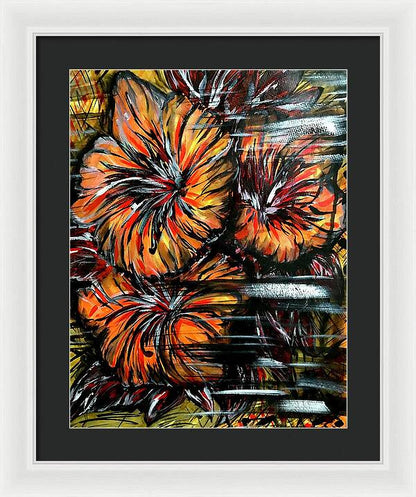 Abstract Lillies - Framed Print