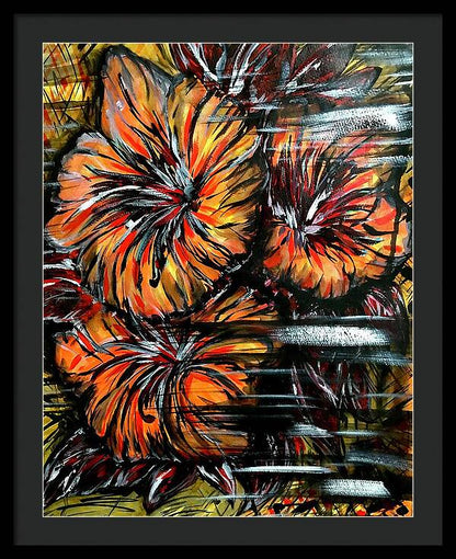 Abstract Lillies - Framed Print