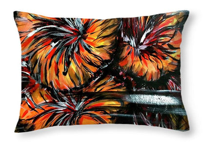 Abstract Lillies - Throw Pillow