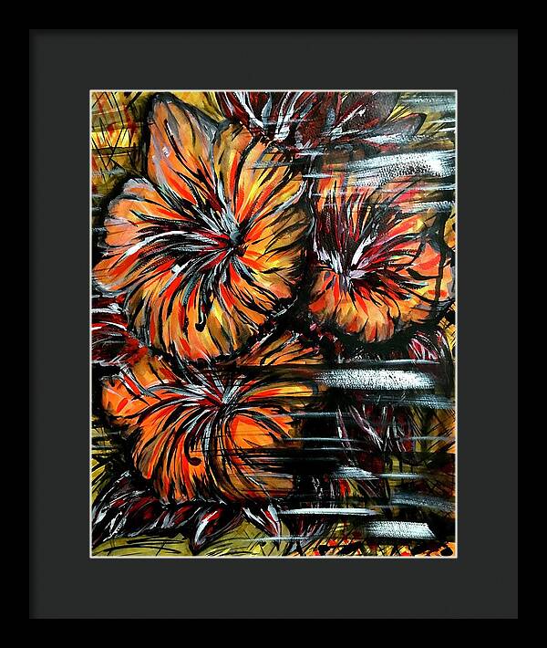 Abstract Lillies - Framed Print