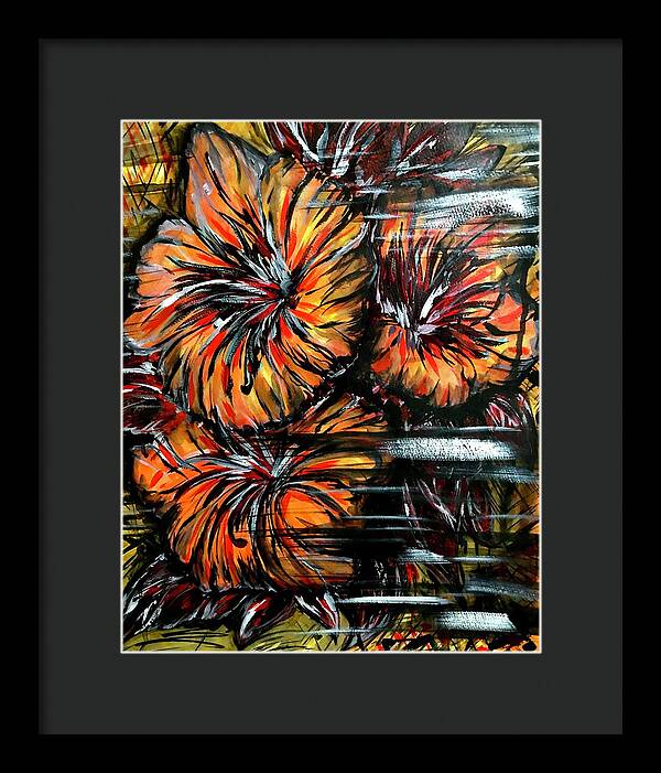 Abstract Lillies - Framed Print