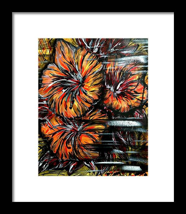 Abstract Lillies - Framed Print