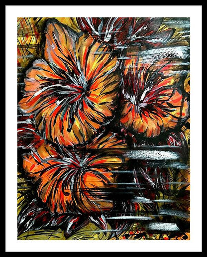 Abstract Lillies - Framed Print