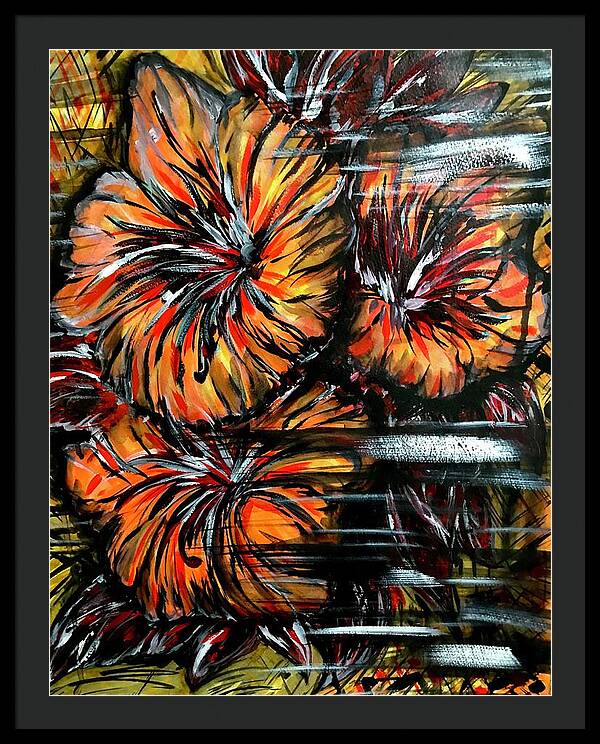 Abstract Lillies - Framed Print
