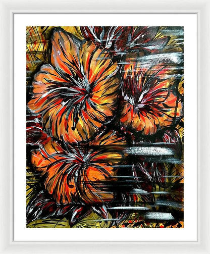 Abstract Lillies - Framed Print