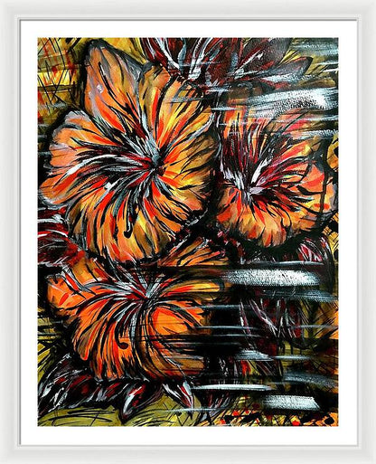 Abstract Lillies - Framed Print