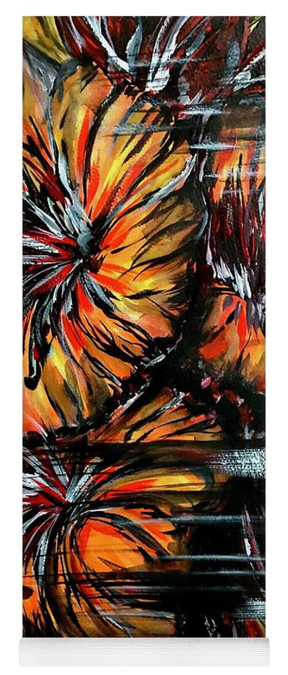 Abstract Lillies - Yoga Mat