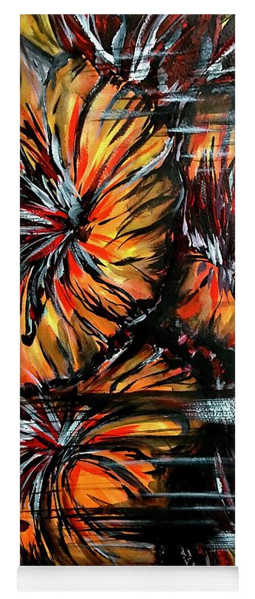 Abstract Lillies - Yoga Mat