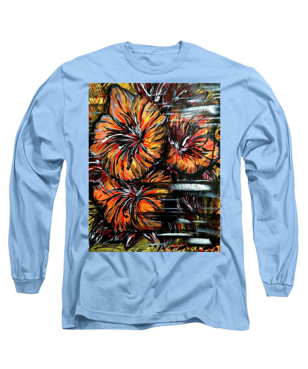 Abstract Lillies - Long Sleeve T-Shirt