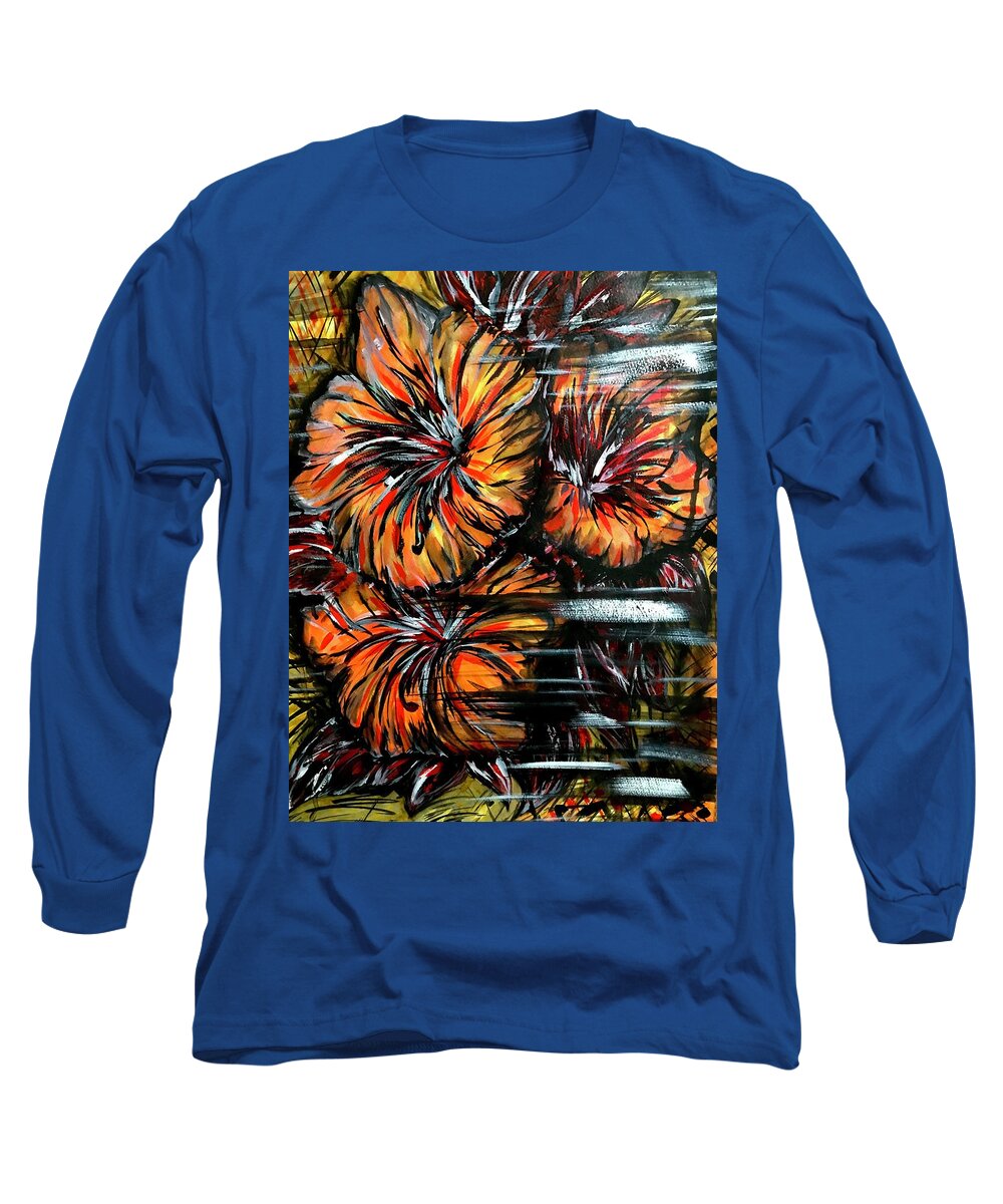 Abstract Lillies - Long Sleeve T-Shirt