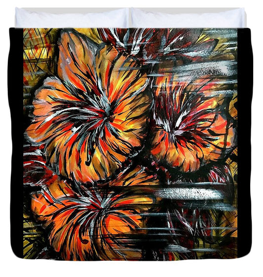 Abstract Lillies - Duvet Cover