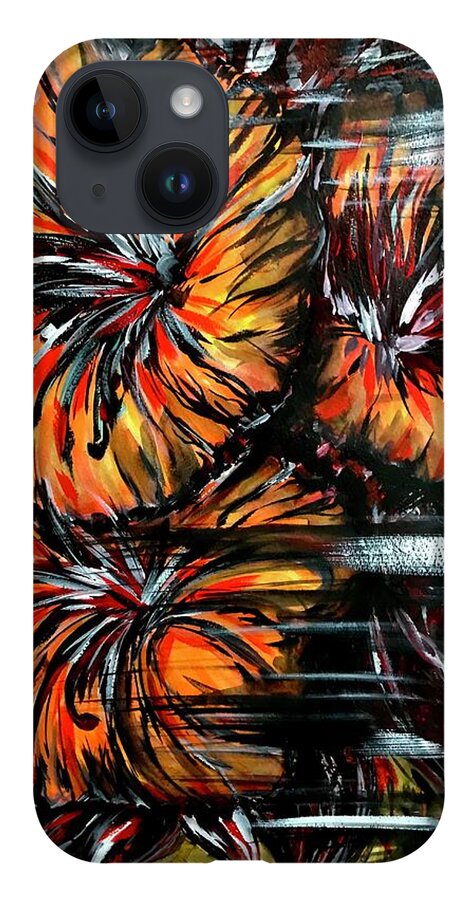 Abstract Lillies - Phone Case