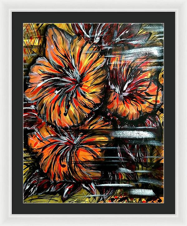Abstract Lillies - Framed Print