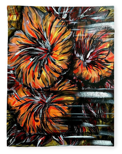 Abstract Lillies - Blanket