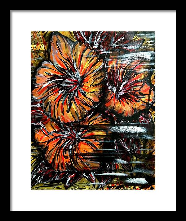 Abstract Lillies - Framed Print