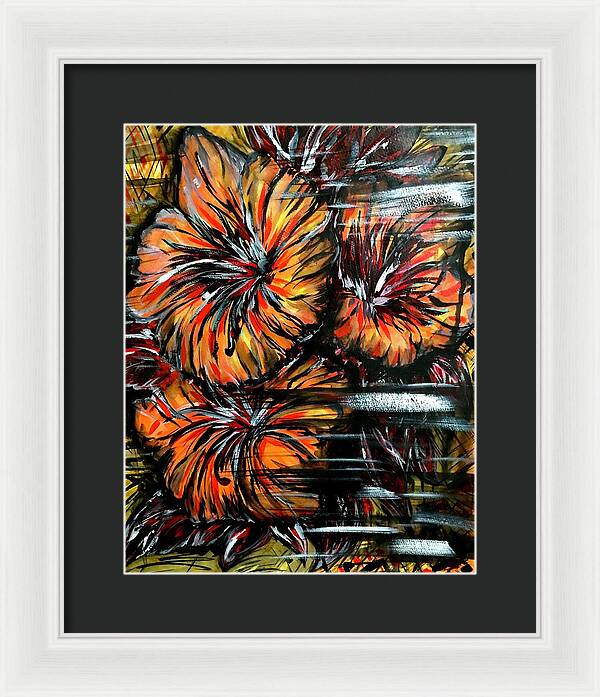 Abstract Lillies - Framed Print
