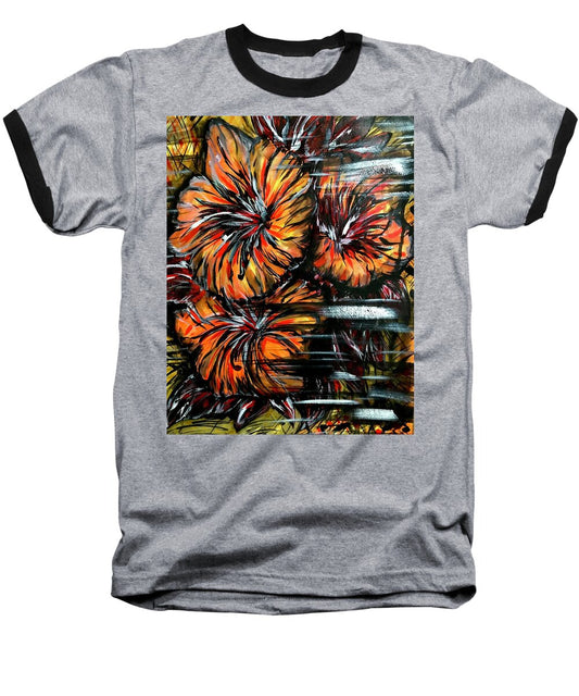 Abstract Lillies - Baseball T-Shirt
