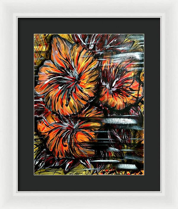 Abstract Lillies - Framed Print
