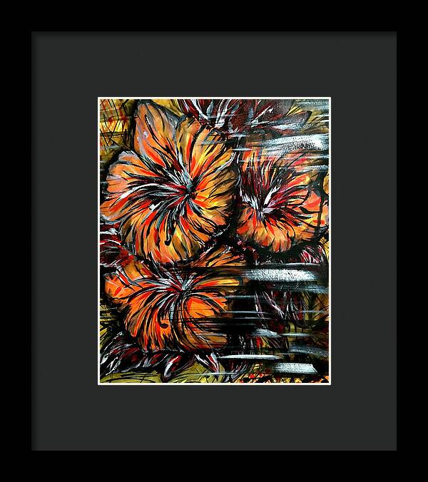 Abstract Lillies - Framed Print
