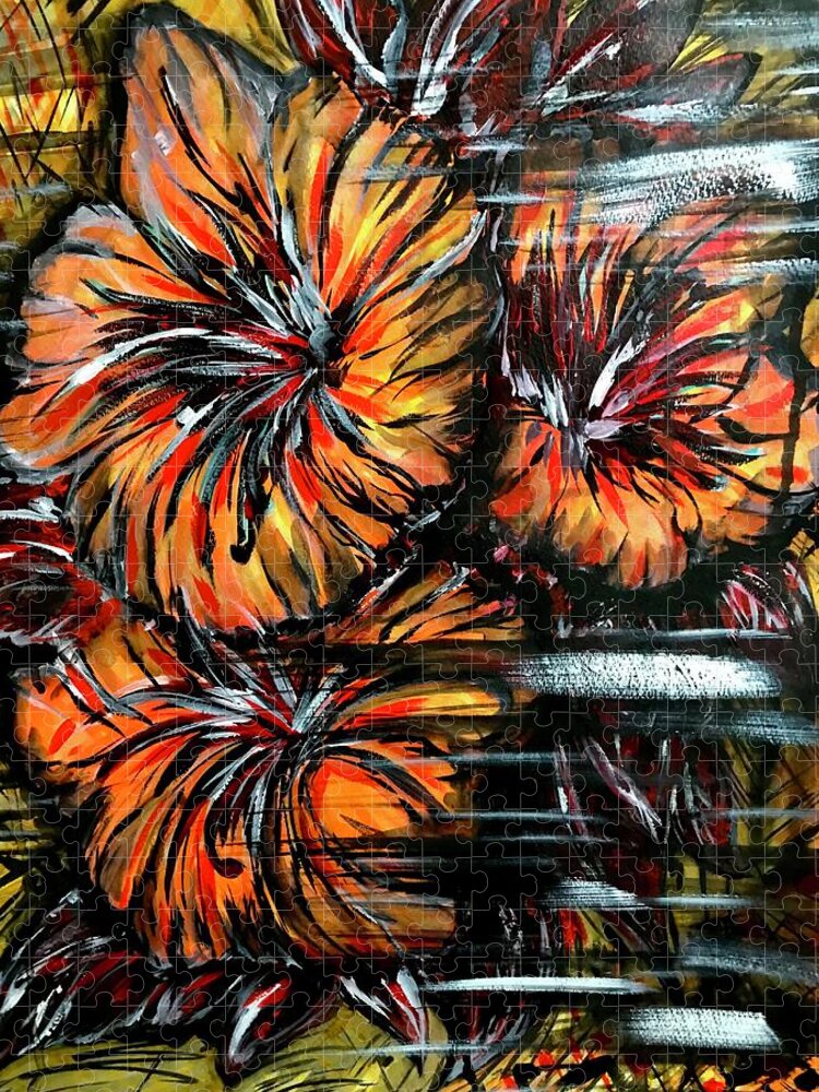 Abstract Lillies - Puzzle