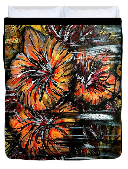 Abstract Lillies - Duvet Cover