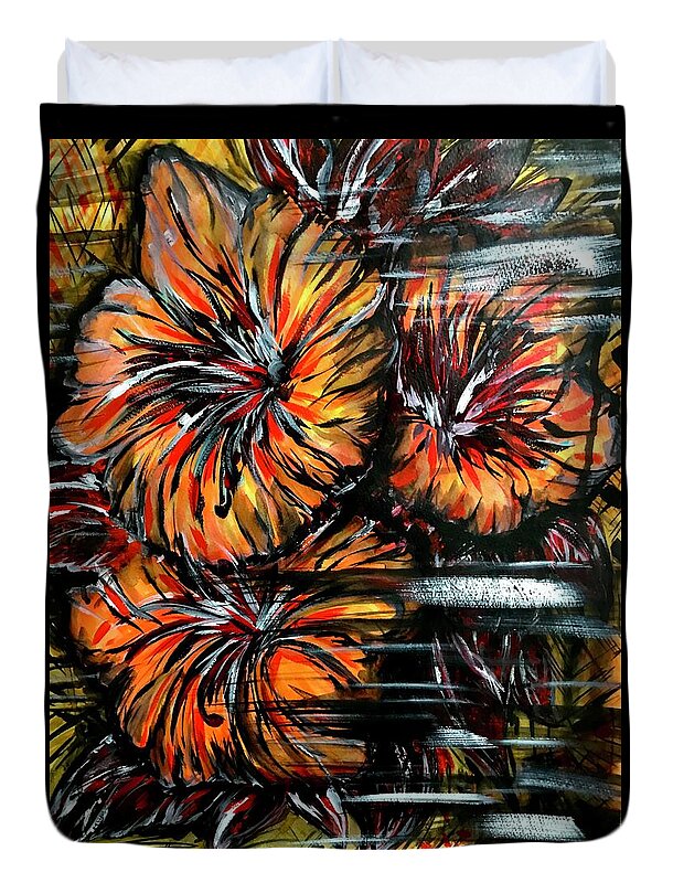 Abstract Lillies - Duvet Cover