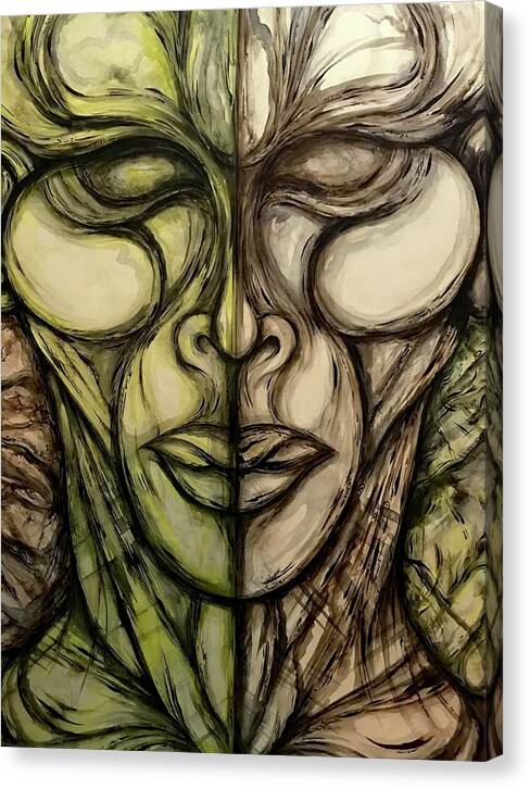 Alien Double - Canvas Print