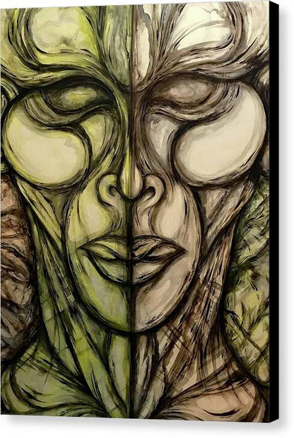 Alien Double - Canvas Print