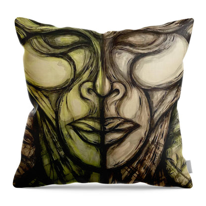 Alien Double - Throw Pillow