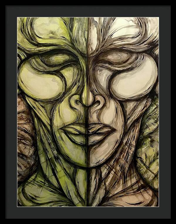 Alien Double - Framed Print