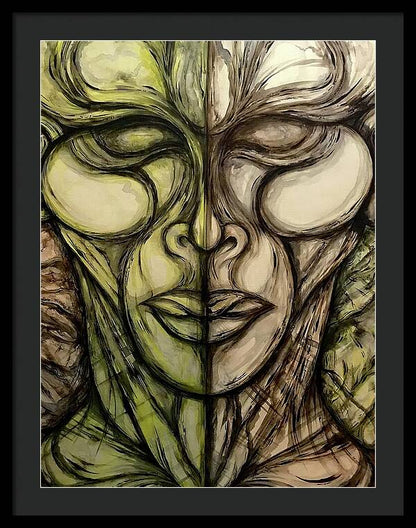 Alien Double - Framed Print