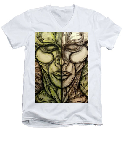 Alien Double - Men's V-Neck T-Shirt