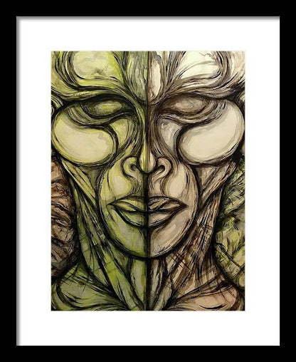 Alien Double - Framed Print