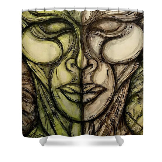 Alien Double - Shower Curtain