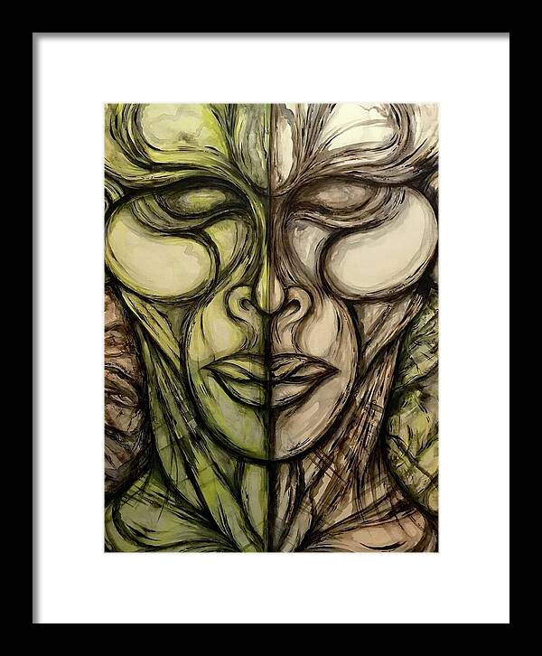 Alien Double - Framed Print