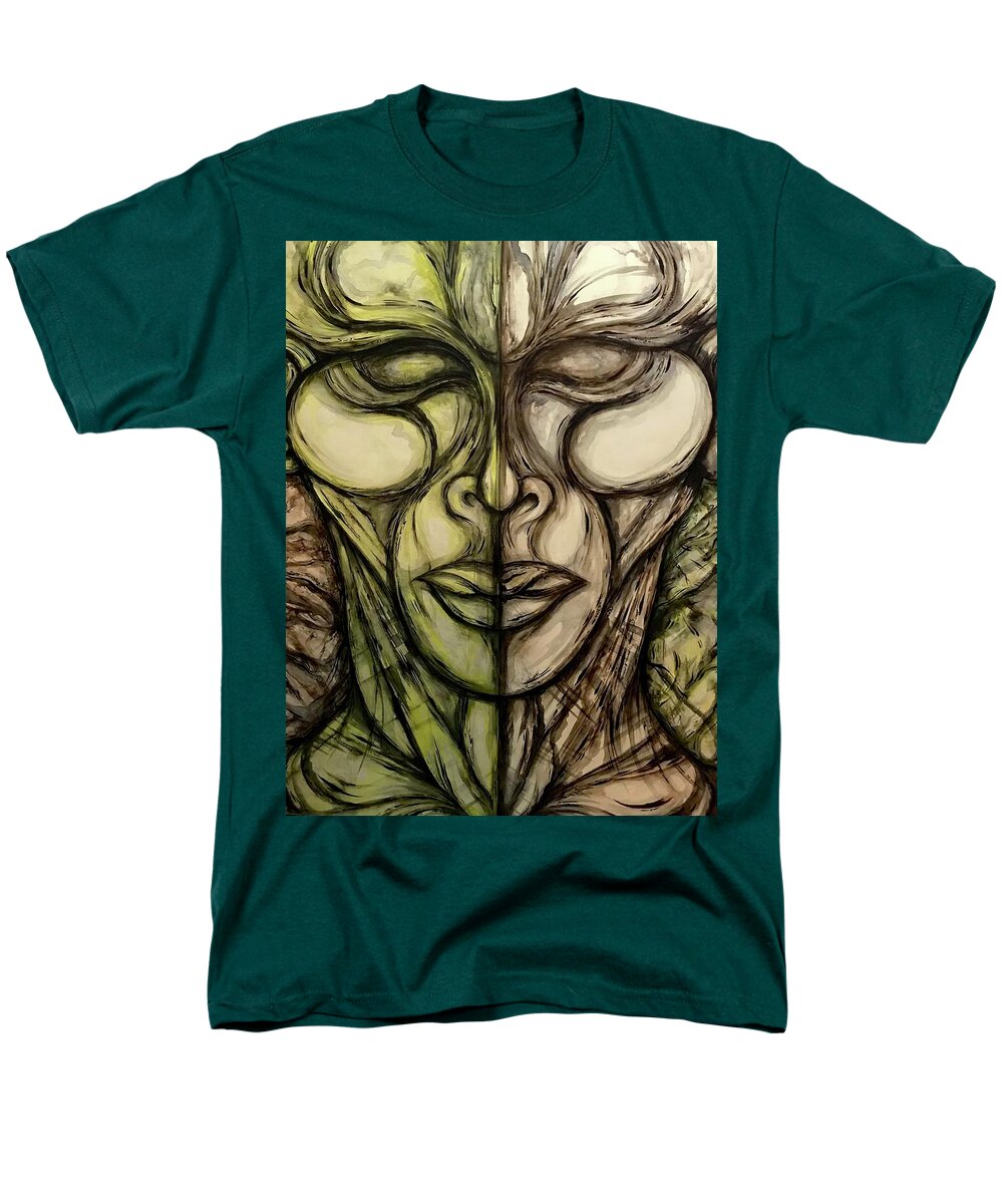 Alien Double - Men's T-Shirt  (Regular Fit)