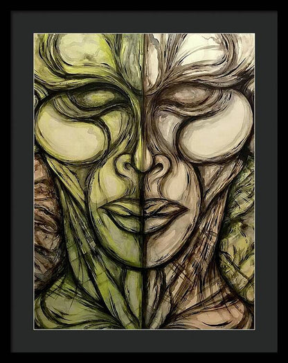 Alien Double - Framed Print